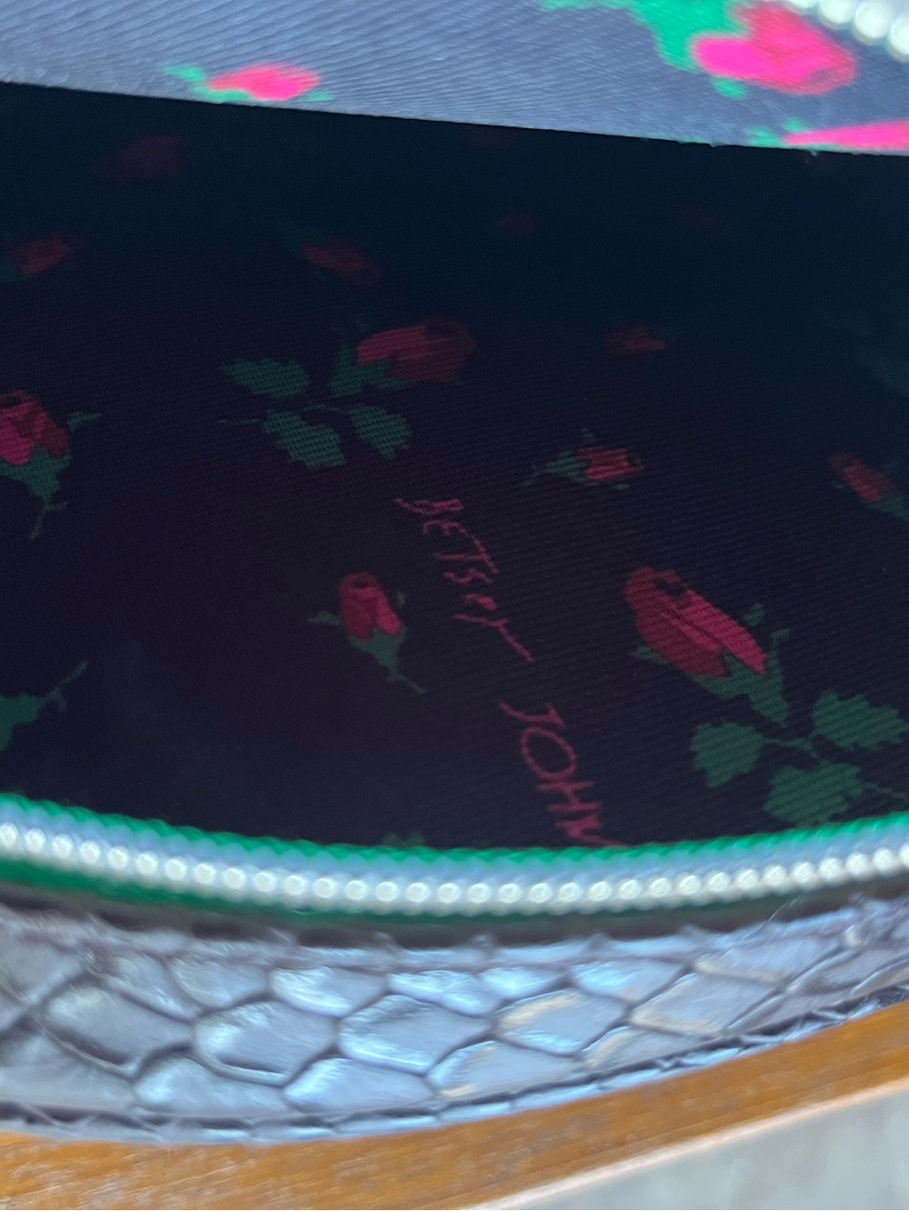 Betsey Johnson Avocado Purse/Wristlet - Picture 4 of 5